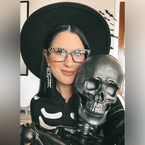 Pair Eyewear Halloween The Simple Spooky Skulls Toppers Top Frame